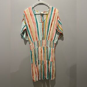 1.4.3. Story by Line Up Multicolor Striped Midi Dress